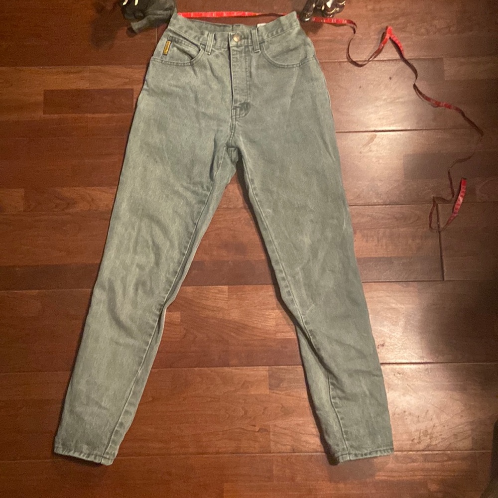 Green Armani jeans 00
